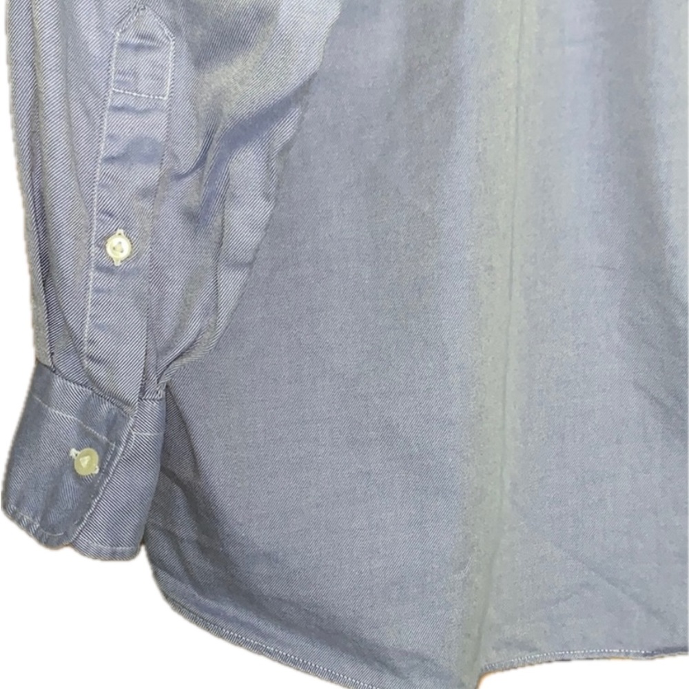 Men’s Hathaway Classic Blue Dress Shirt - Size L - Picture 8 of 8
